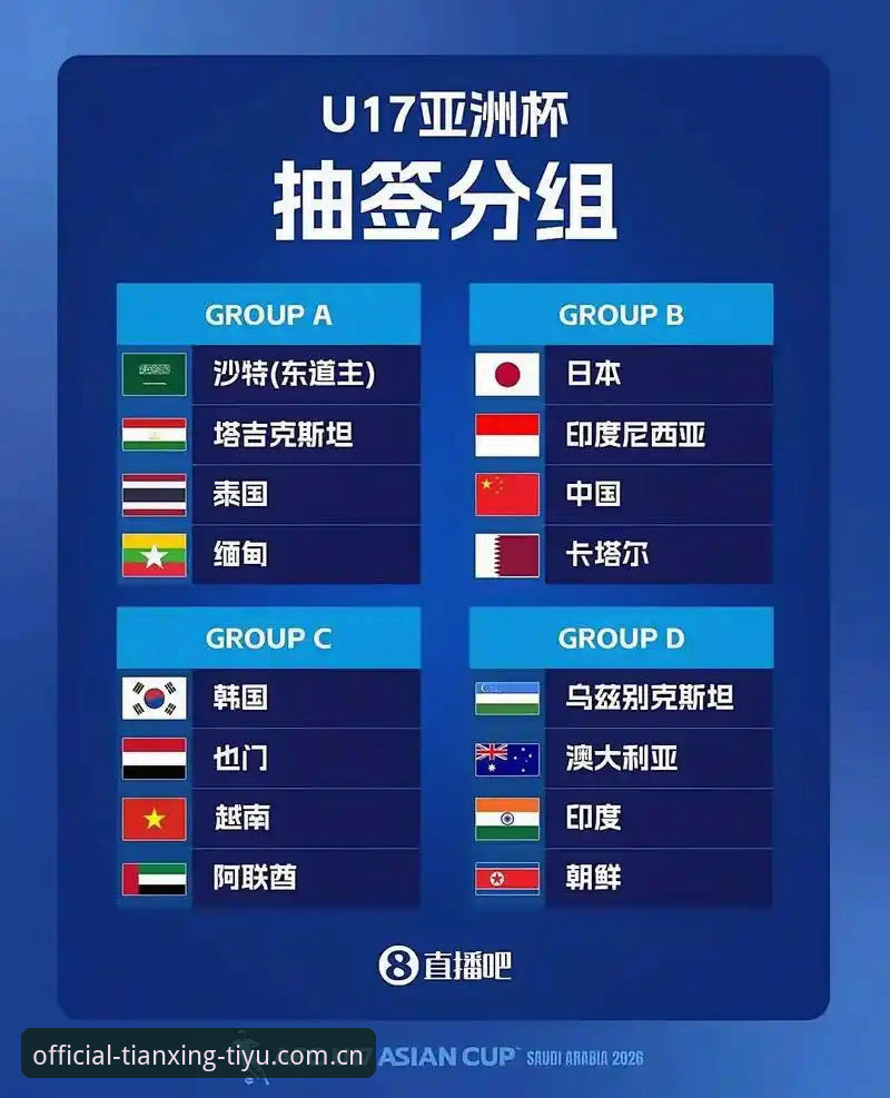 U17世界杯抽签结果揭晓，如何在天行体育官网掌握中国男女足最新赛程？